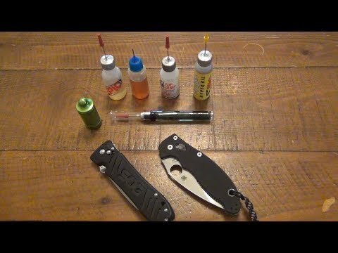 Knives Need Oil Changes LIke Your Car...How To Oil Your Folders...